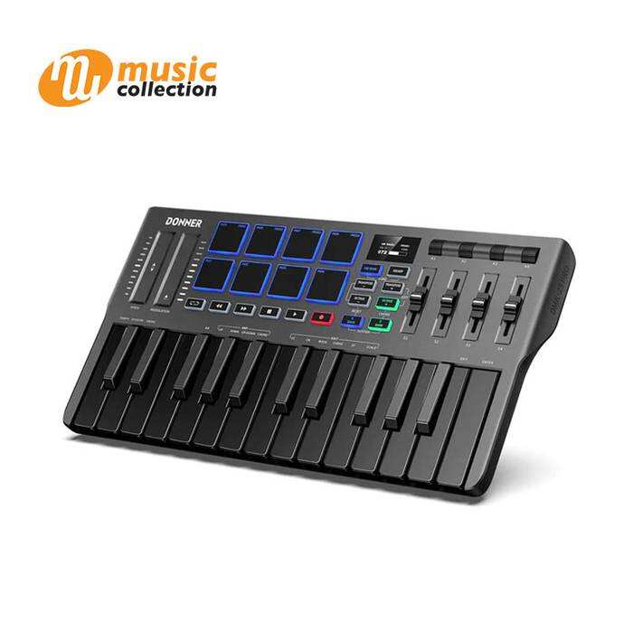 DONNER DMK-25 PRO MIDI KEYBOARD BLACK 1