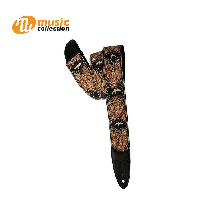 PRS 2" GUITAR STRAP CUSTOM JACQUARD BIRDS FLEUR