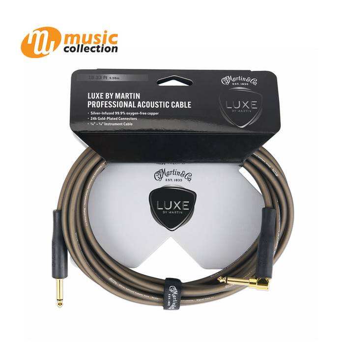 MARTIN LUXE ACOUSTIC CABLE-STRAIGHT TO RIGHT ANGLE 18FT.