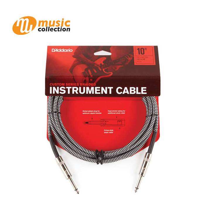 PLANET WAVES BG-10BG-10FT. CUSTOM SERIES BRAIDED CABLE