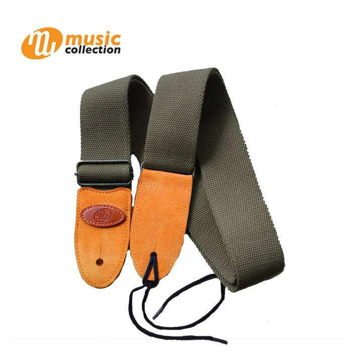 MUSIC COLLECTION GREEN GUITAR STRAP