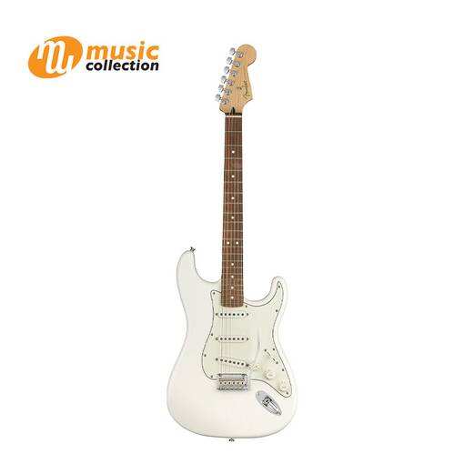 FENDER PLAYER STRATOCASTER PF POLAR WHITE - Music Collection