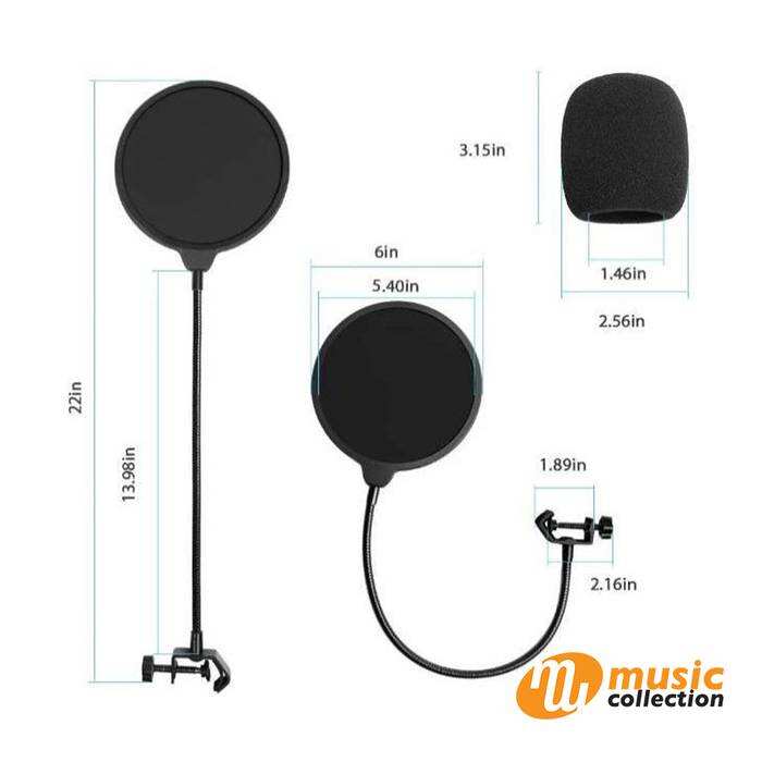 MAONO POP FILTER FOR MICROPHONE #AU-B00 0