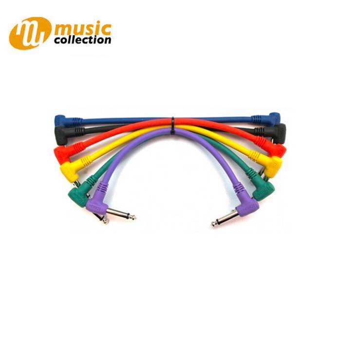 KIRLIN CABLE, 1/4" RIGHT TO RIGHT ANGLE, 1 CABLE 6 INCH 1