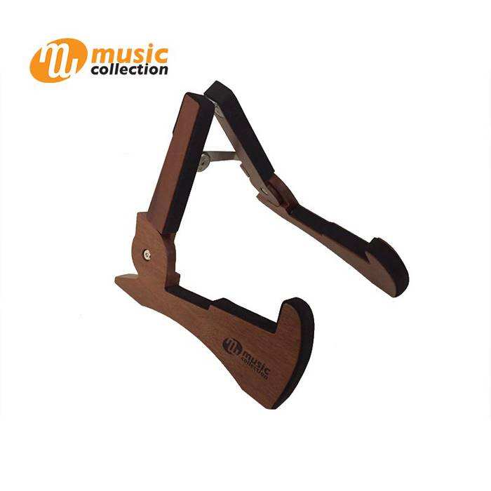 MUSIC COLLECTION MAHOGANY GUITAR STAND