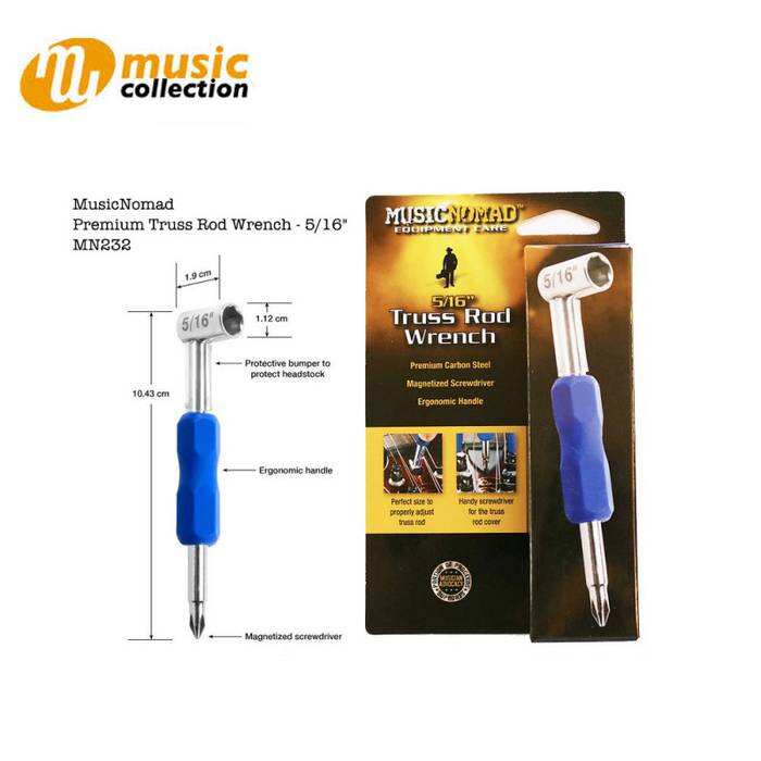 MUSIC NOMAD เหล็กขันคอกีต้าร์ TRUSS ROD WRENCH PRS 5/16'' 1