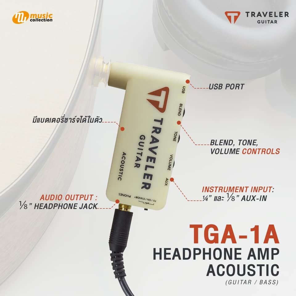 Traveler Guitar Ultra-Light Acoustic Acoustic-Electric Guitar, Black