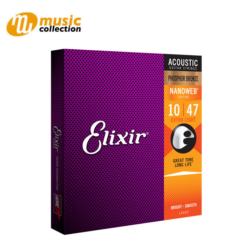 Elixir strings acoustic extra outlet light