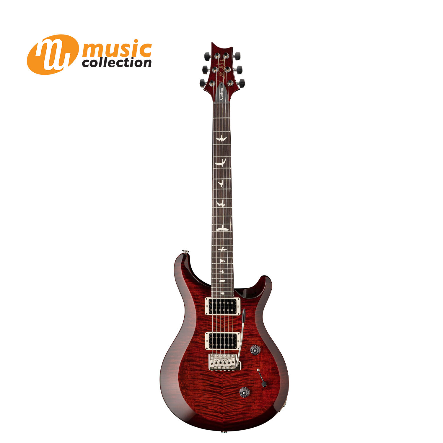 PRS S2 CUSTOM 24 FIRE RED BURST [FREE BAG] - Music Collection